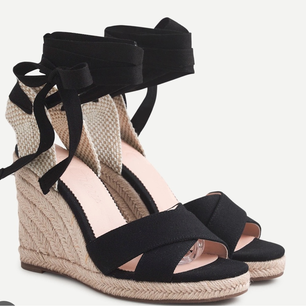J.Crew Lace Up Espadrille Wedge